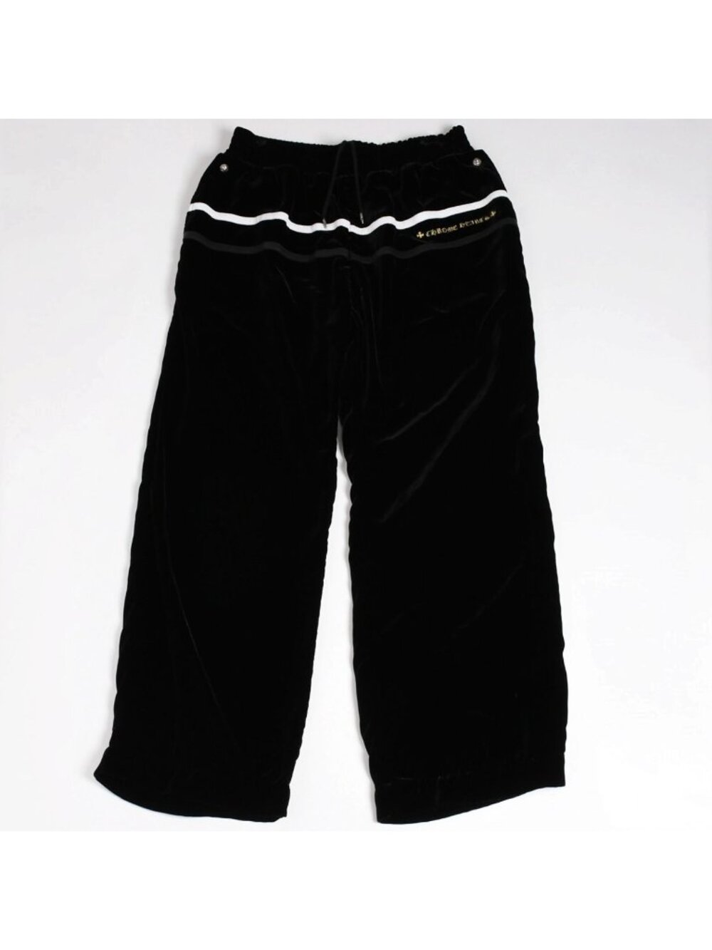 Chrome Hearts Track Pants L Rayon Velour Black